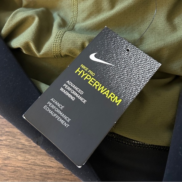 ❤️ NWT Nike Pro Brown HyperWarm Training Houndstooth Corduroy Leggings - Picture 7 of 11